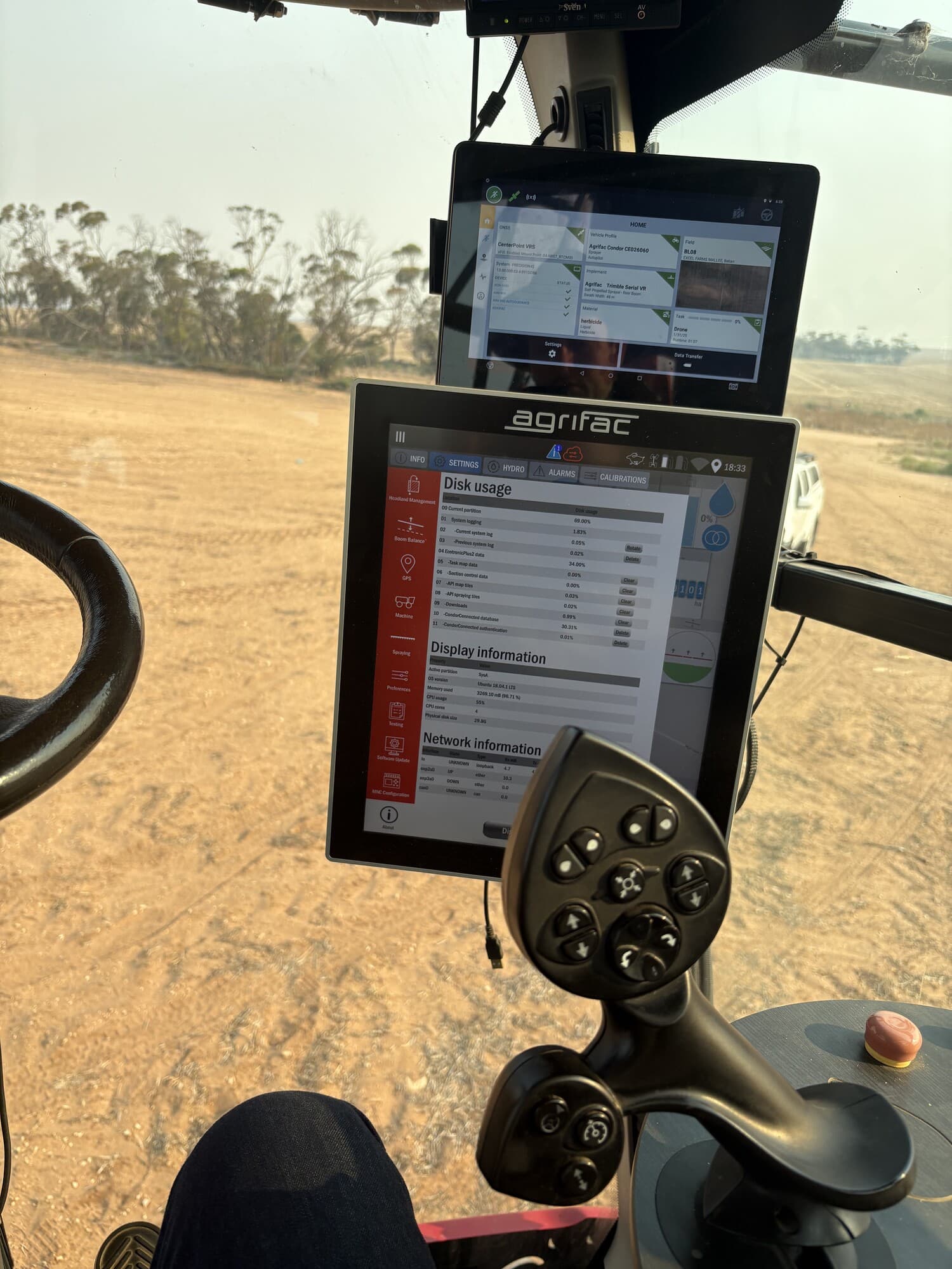 Spray alignment demonstration