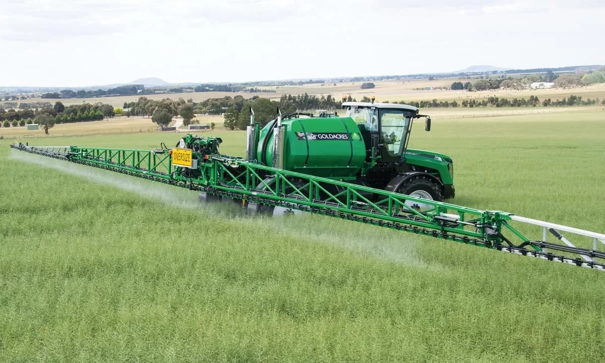 Precision spraying in action